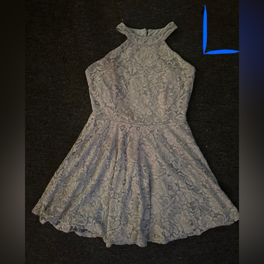 Light Blue Lace Dress